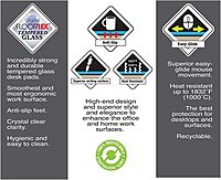 Desktex Glaciermat Anti-Skid Tempered Glass Desk Pad, 19-inch x 24-inch, Clear (FCDE1924G)