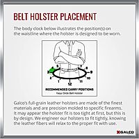 GALCO Yaqui Slide Leather Belt Holster