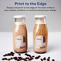 Avery Glossy White Arched Labels, Sure Feed Technology, 3" x 2.25", 90 Labels, Print-to-The-Edge, Laser/Inkjet Printable