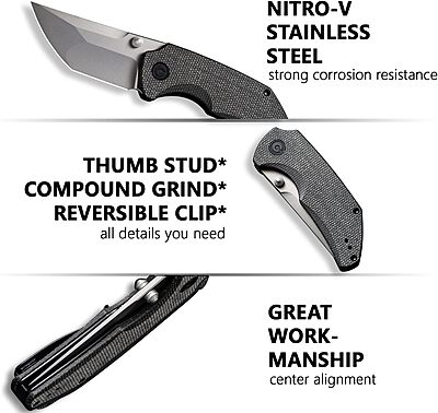 CIVIVI Thug 2 Pocket Knife C20028C