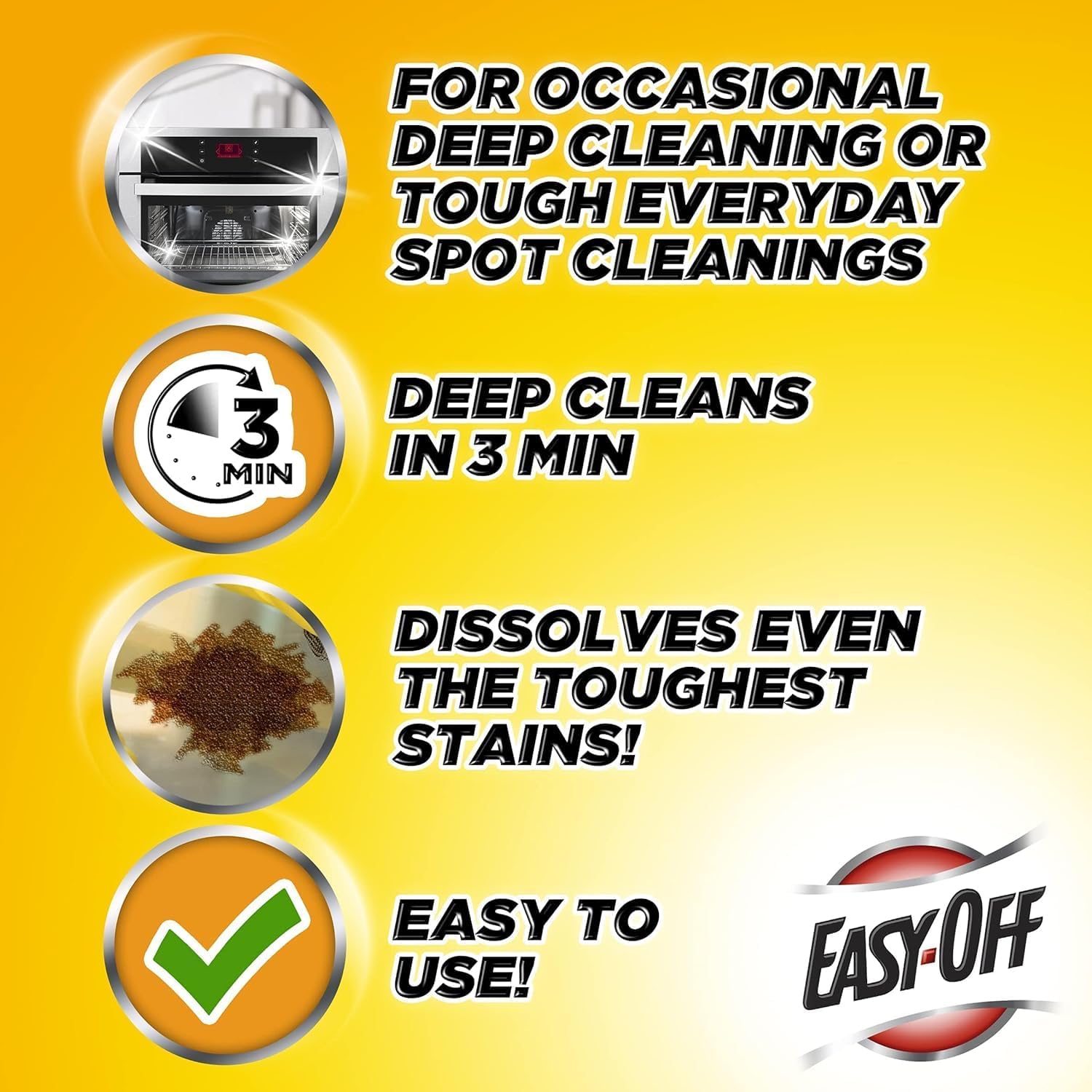 Easy Off Heavy Duty Oven Cleaner Spray, 24oz, Removes Grease 24 Ounce (Pack of 1)