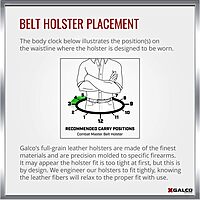 GALCO Combat Master Leather Belt Holster