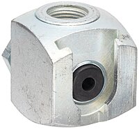 Alemite 42030 Button Head Coupler, For Use with Standard or Giant Button Head Fittings, 7/16" Female NS-2,Silver