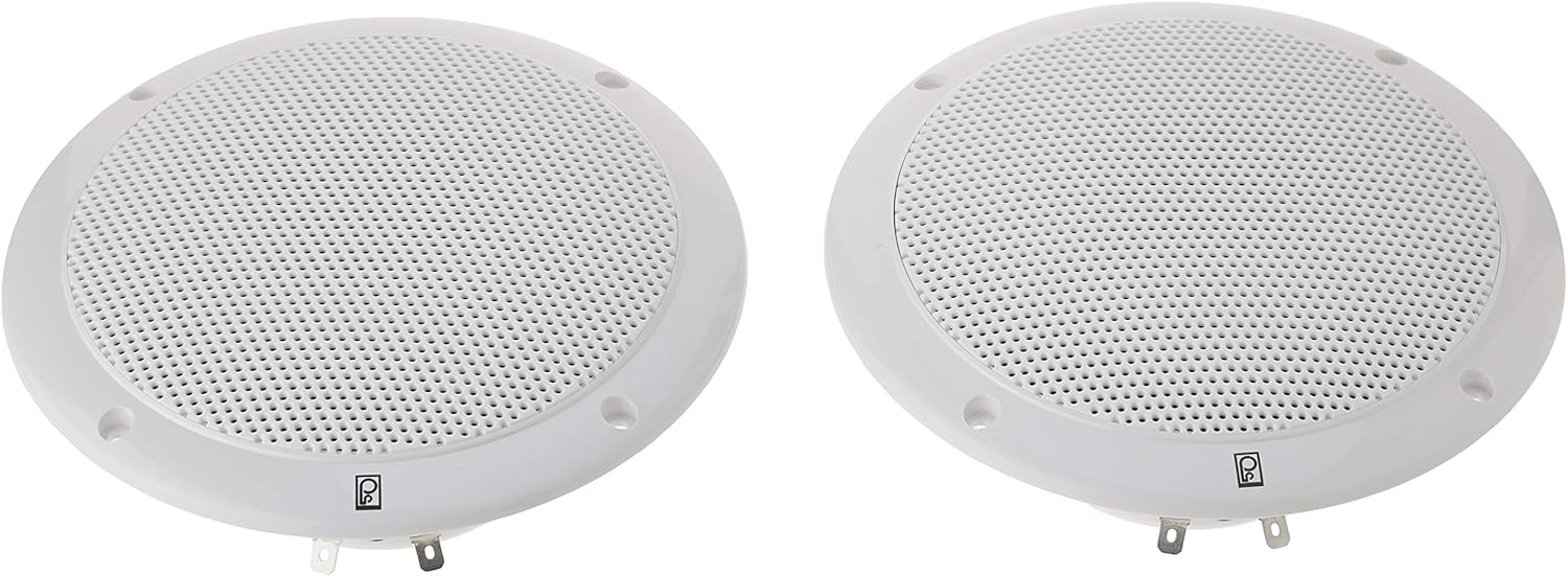 Poly-Planar MA-4056 6" 80 Watt Speakers - White