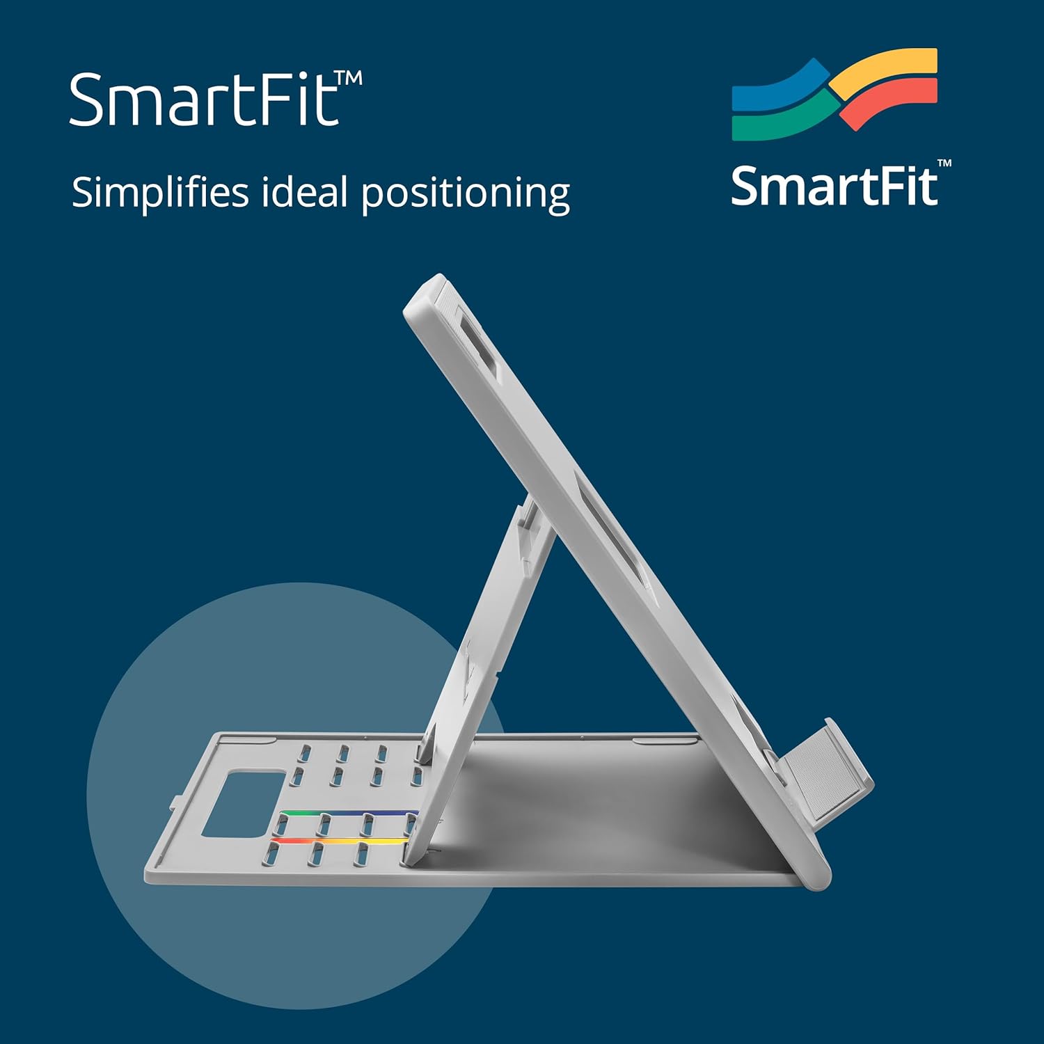 Kensington SmartFit Easy Riser Go Adjustable Ergonomic Laptop Riser and Cooling Stand for up to 14" Laptops (K50421WW)