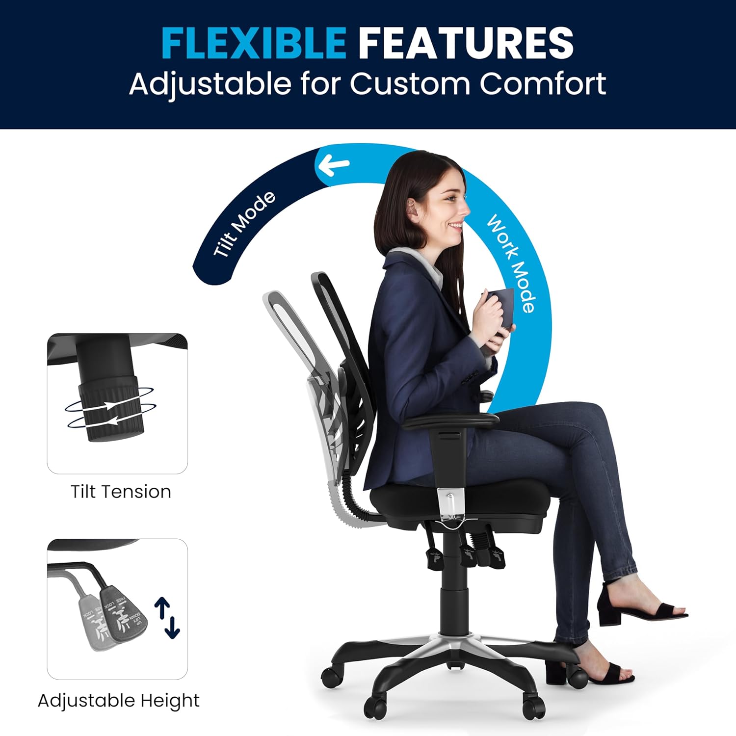 Flash Furniture Nicholas Mid-Back Swivel Office and Gaming Chair