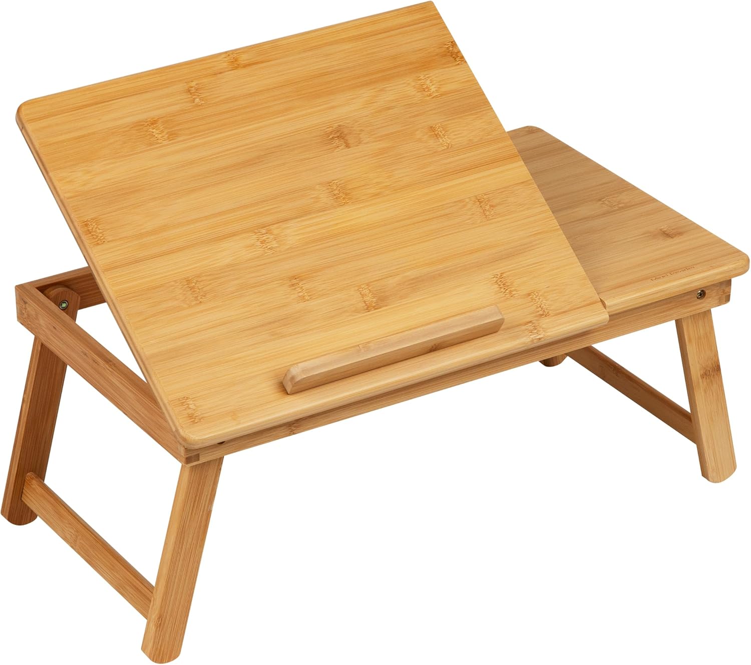 Mind Reader Lap Desk Laptop Stand, Bed Tray, Dorm Room, Folding Legs, Rayon From Bamboo, 19.75"L x 12"W x 8.25"H, Brown