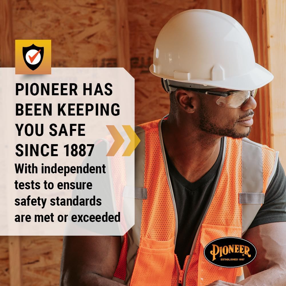 PIONEER Hi Vis Safety Vest - Reflective Cooling Mesh - 8 Pockets - Class 2