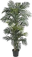 Nearly Natural 5289 6.5ft Golden Cane Palm Silk Tree, Green