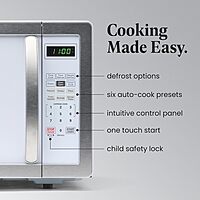 Farberware Countertop Microwave Oven 1000 Watts with LED Lighting & Child Lock