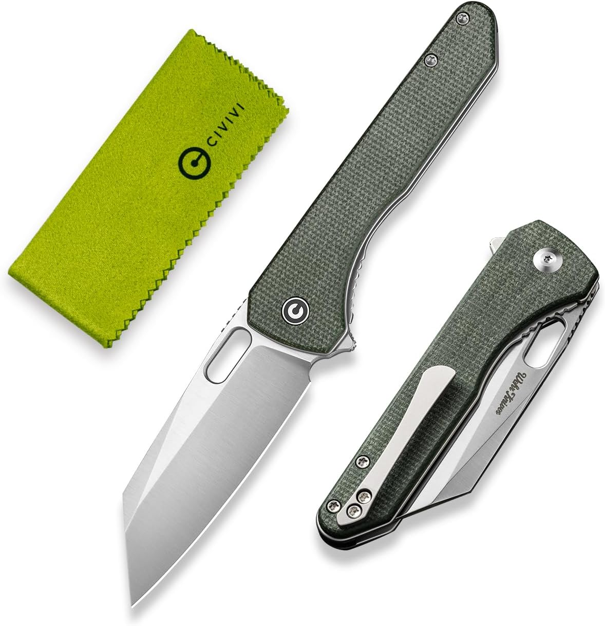 CIVIVI Nugz Folding Pocket Knife for EDC, 3.17" Reverse Tanto Blade C23060