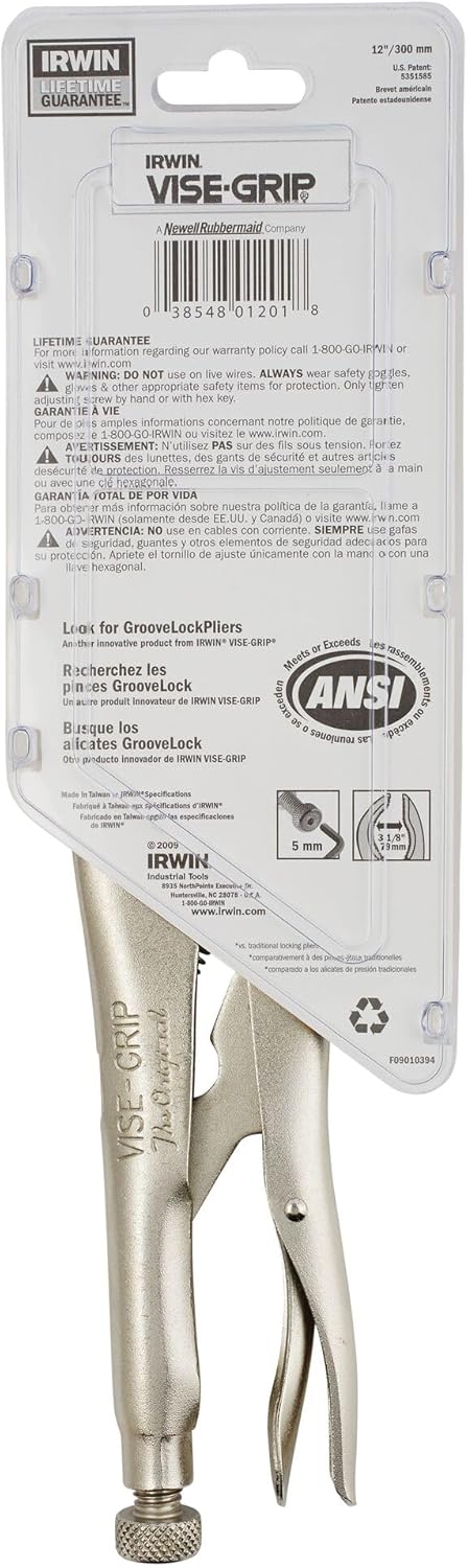 IRWIN VISE-GRIP Large Locking Pliers, 12-Inch (12L3) Multi