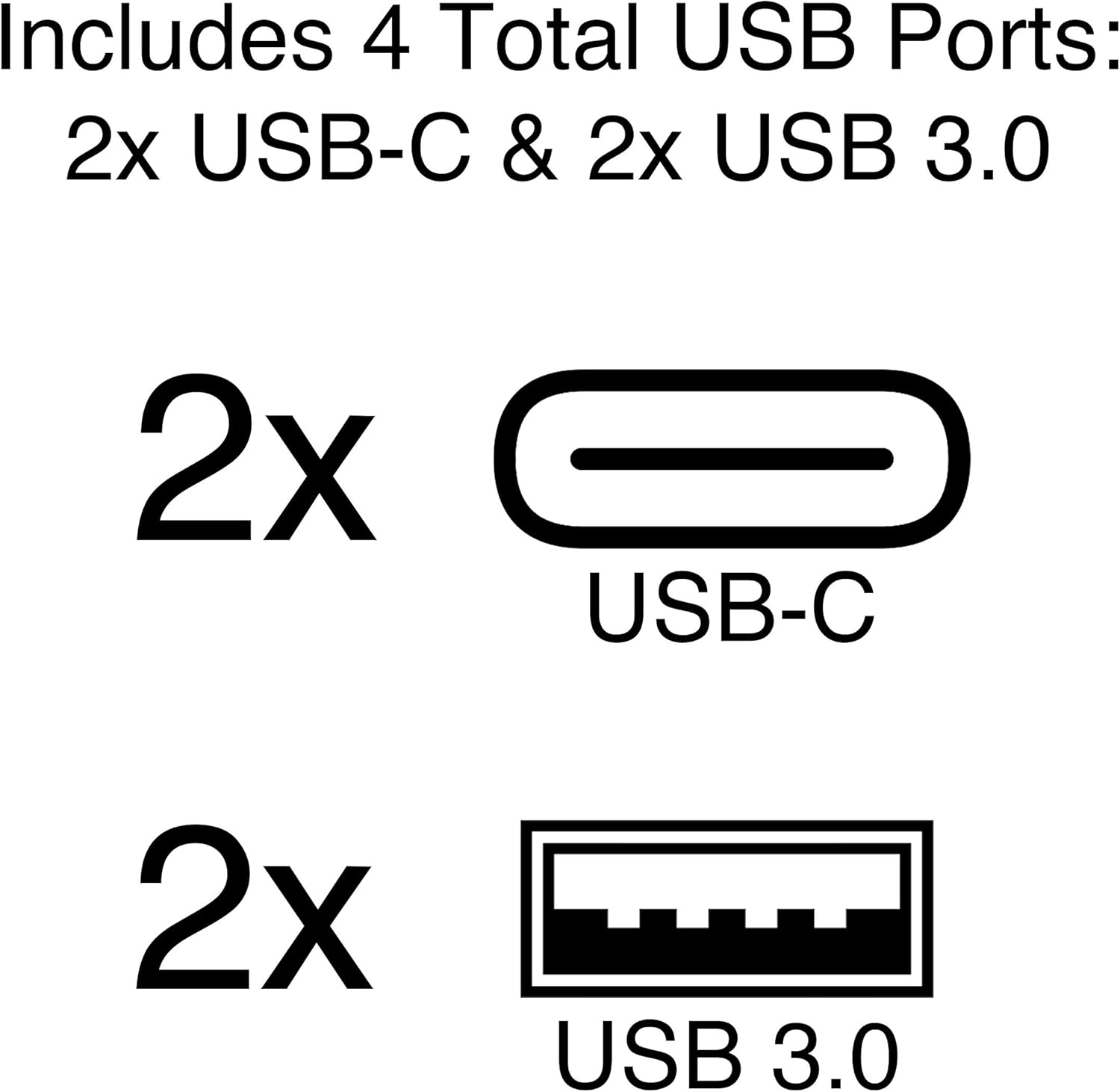 C2G USB-C 6-in-1 Dual Display Docking Station - 60W Power Supply, HDMI, Ethernet, USB, 3.5mm Audio and Power Delivery - 28845