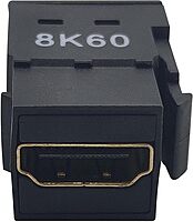 Tripp Lite HDMI Keystone Panel Mount Coupler (F/F), 8k Video @ 60Hz (4:4:4), HDCP 2.2, Black, (P164-000-KPBK8K)