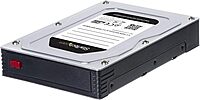 StarTech.com 2.5 to 3.5 Hard Drive Adapter - for SATA and SAS SSDs/HDDs - SSD Enclosure - HDD Enclosure - Internal Hard Drive Enclosure (25SATSAS35HD)