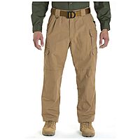 5.11 Tactical Men's Cargo Work Pants, Regular Fit, 100% Cotton Canvas, 7 Pockets, Style 74251ABR