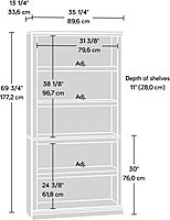 Sauder Select 5-Shelf Engineered Wood Bookcase