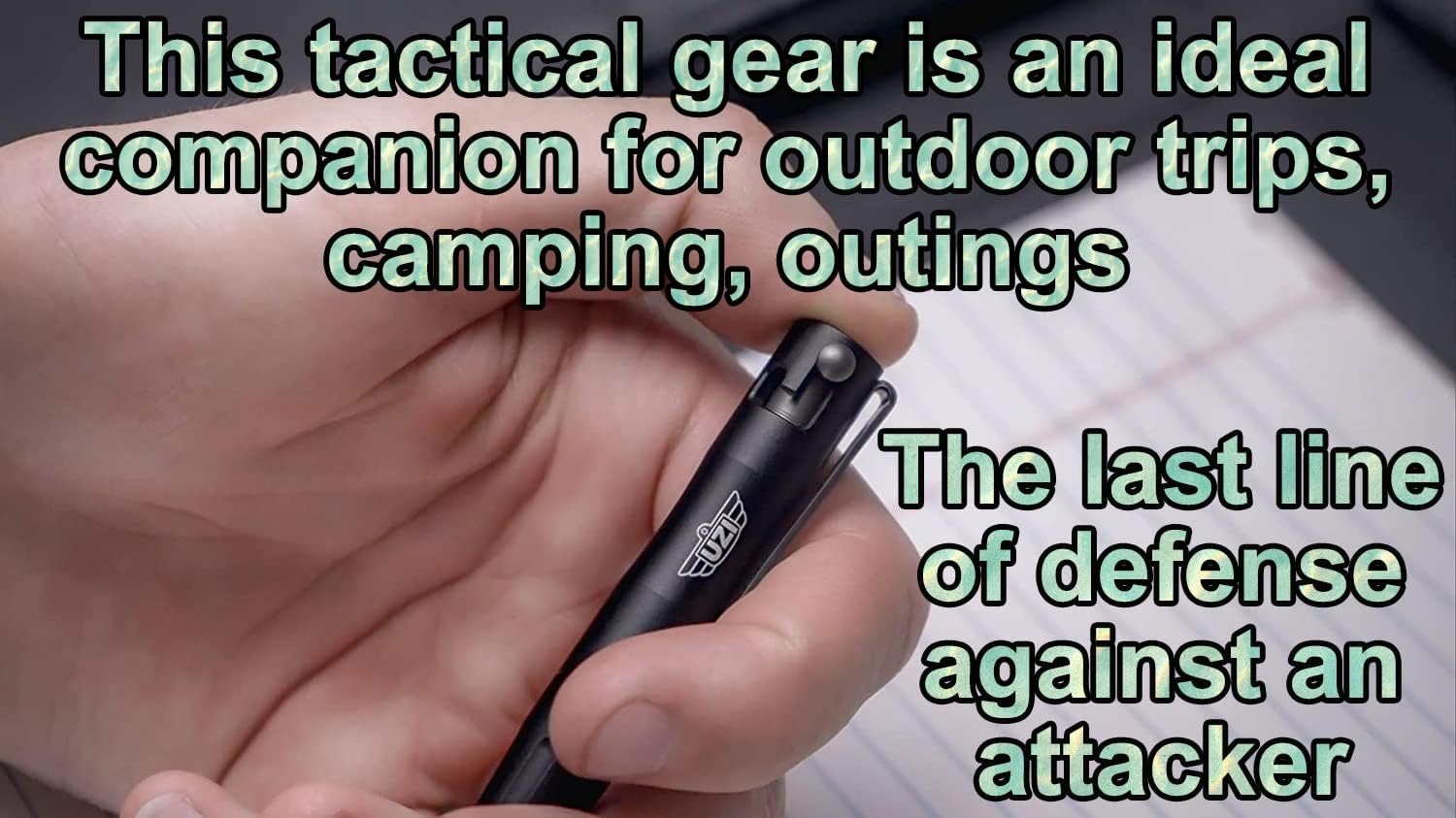 UZI Tactical Bolt Action Pen, Ultra-durable Aircraft Aluminum