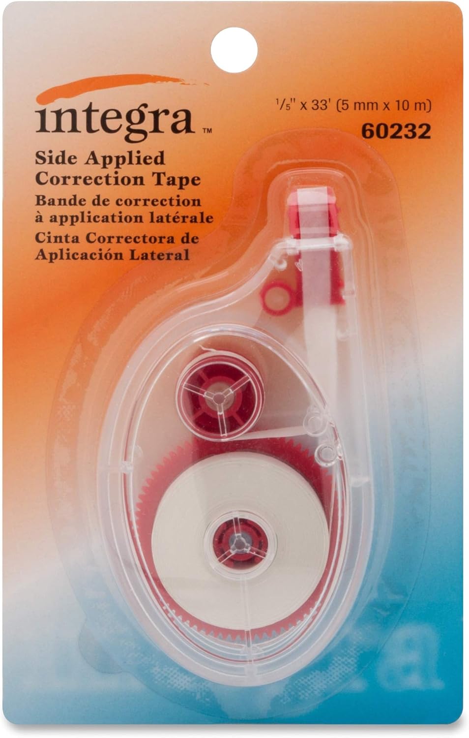 Integra Side-Apply Correction Tape - 0.2 in x 394 in - Smoke Dispenser