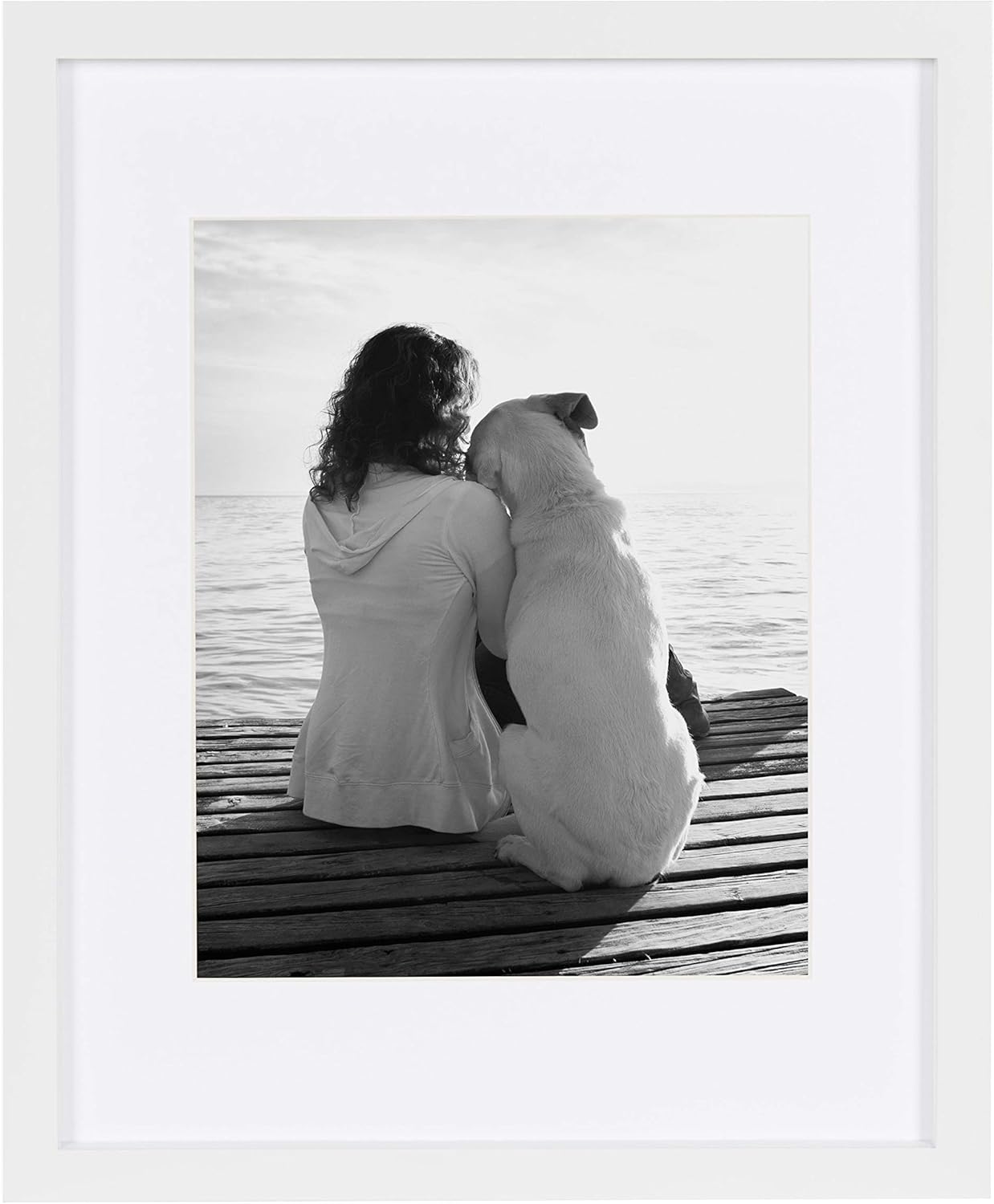DESIGNOVATION Gallery Wood Photo Frame Set for Customizable Wall Display