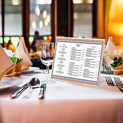 Counter Stand 10x7cm | ACRYLIC TABLE STAND