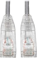 Tripp Lite Cat6 UTP Patch Cable (RJ45), M/M, Cat6 Ethernet Cable, Gigabit (1 Gbps), Molded, Slim, Gray, 8 in. (N201-S8N-GY)