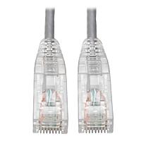 Tripp Lite Cat6 UTP Patch Cable (RJ45), M/M, Cat6 Ethernet Cable, Gigabit (1 Gbps), Molded, Slim, Gray, 8 in. (N201-S8N-GY)