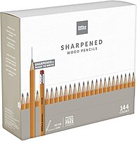 Office Depot® Brand Gravity Feed Woodcase Pre-Sharpened Pencils, 2.2 mm, HB Hardness, Yellow, Box Of 144 Pencils