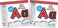 Barker Creek 4" Letter Pop-Outs 2-Pack, Dots, Jazz Up Your Bulletin Boards with These Colorful Letters