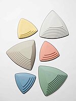 GONGE River Stones - Kids Play Stepping Stones for Balance and Coordination, Non-Slip, Stackable, Indoor/Outdoor, Set of 6