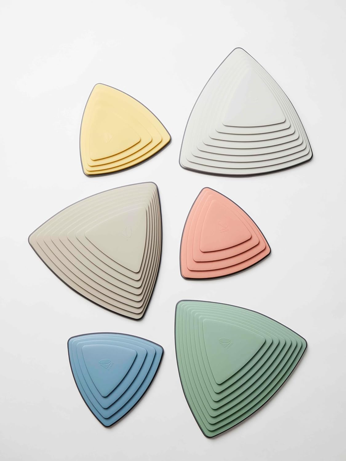 GONGE River Stones - Kids Play Stepping Stones for Balance and Coordination, Non-Slip, Stackable, Indoor/Outdoor, Set of 6