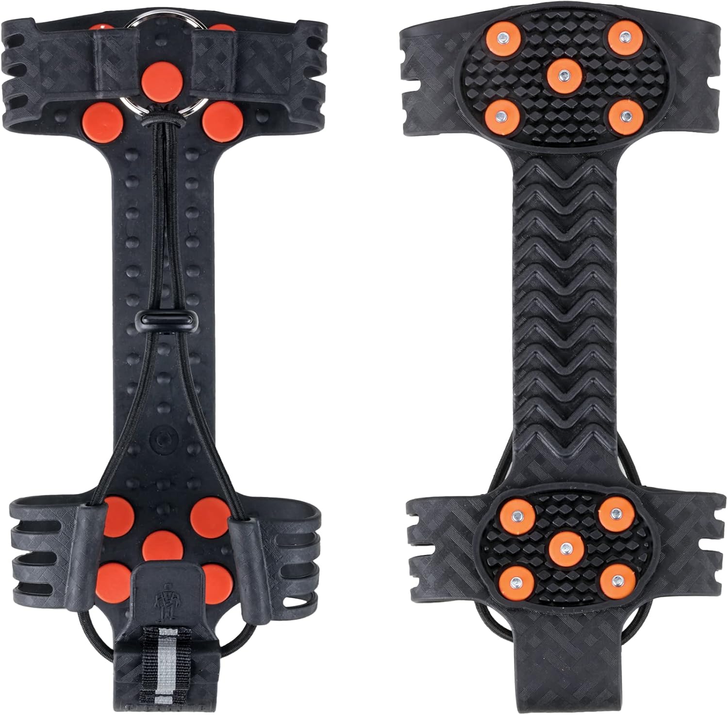 Ergodyne TREX 6310 Adjustable Slip-On Ice Traction Cleats with 10 Carbon Steel Spike Grips