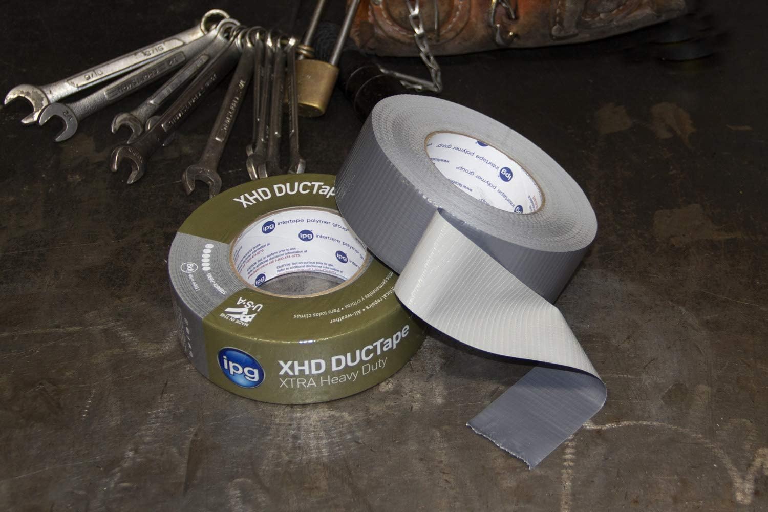 IPG XHD DUCTape, Extra Heavy Duty Duct Tape, 2.83" x 60 yd, Silver (Single Roll) 2.83" x 60 yd Extra Heavy Duty Single Roll