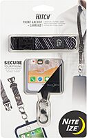 Nite Ize Hitch Phone Anchor & Lanyard – Secure Cell Phone - Anchor & Quick-Release Lanyard for Drop Protection & Convenience – Black Black Lanyard Anchor