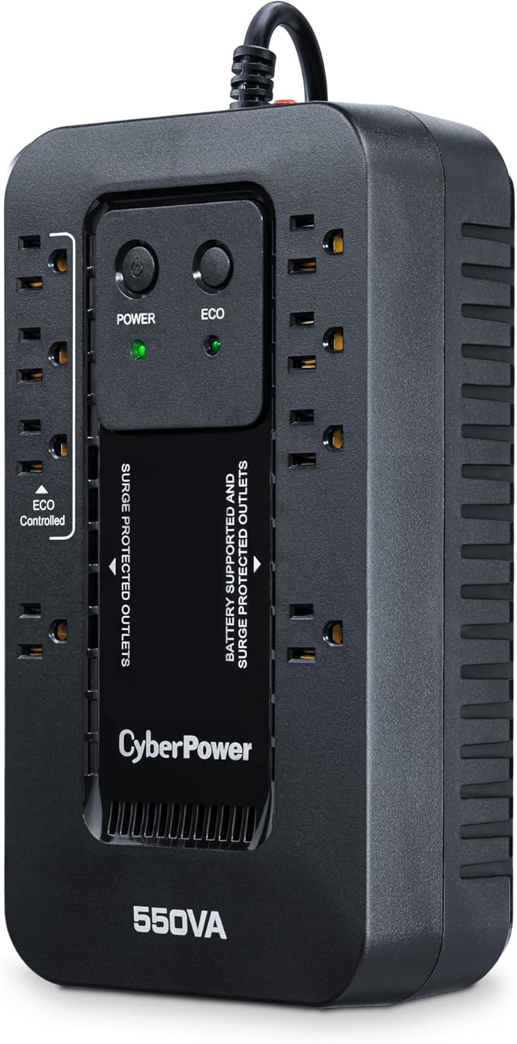 CYBERPOWER Ecologic UPS Battery Backup & Surge Protector