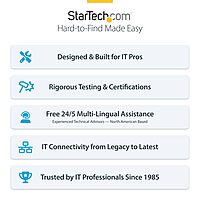 StarTech.com USB-C Docking Station (USB4), Triple 4K 60Hz Monitors, Up to 100W Laptop Charging, 2.5GbE, Driverless