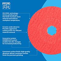 PFERD COMBICLICK® Fiber Discs and Backing Pads for Angle Grinders