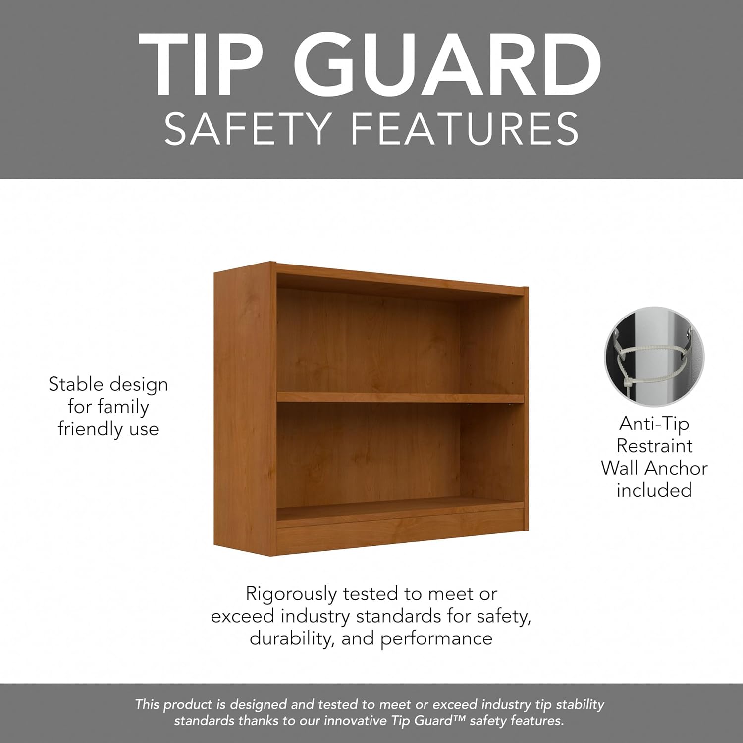 Bush Furniture Universal Bookcase - Storage and Display Bookshelf for Home or Office