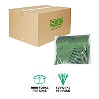ECO-PRODUCTS Plantware CPLA Compostable Cutlery, Case of 1000