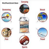 Beach Sunset Sea Waves Printed Microfiber Quick Dry Bath Towel 27.5"X55" - Absorbent, Soft, and Perfect for Travel, Beach