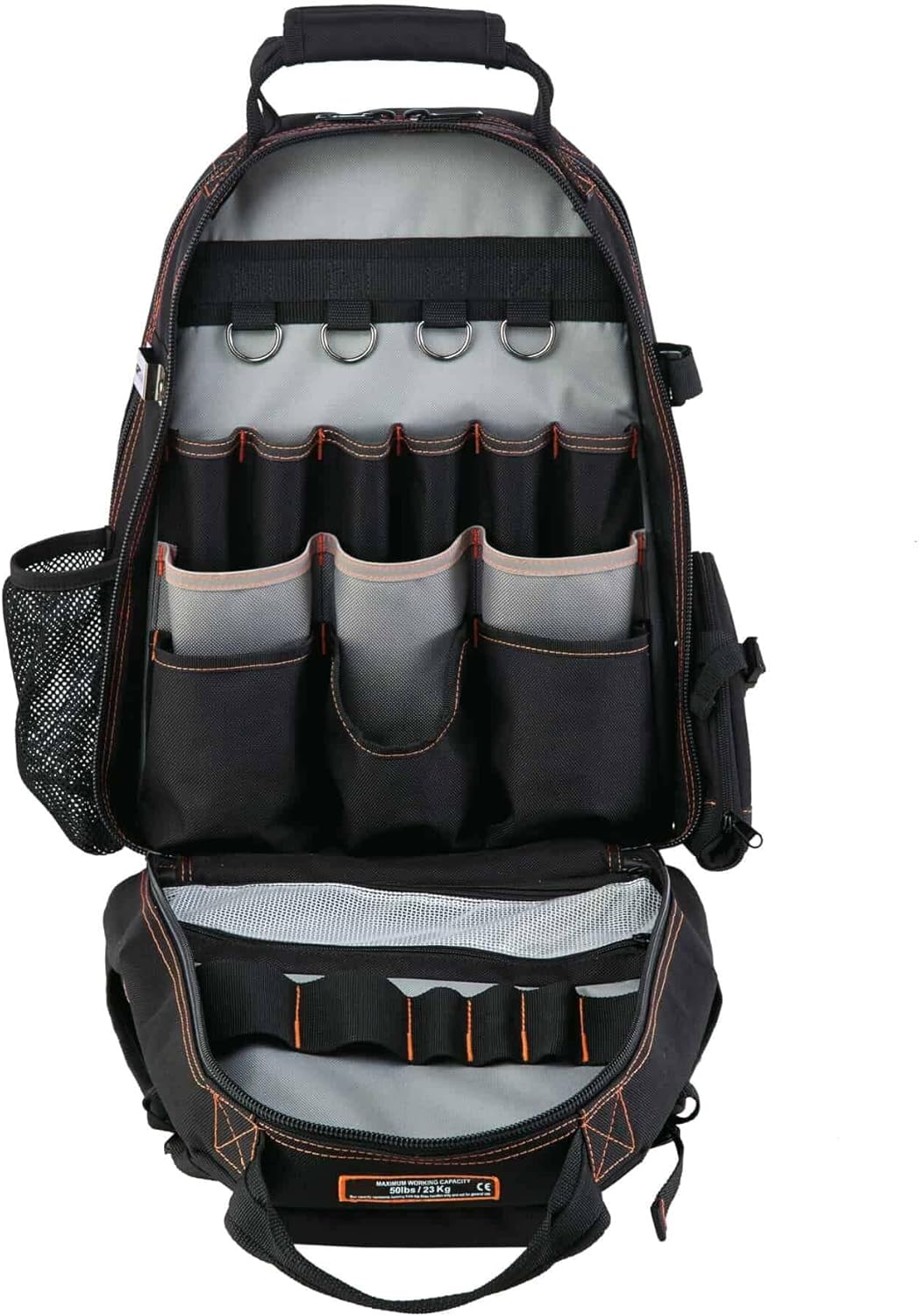 Ergodyne Arsenal 5843 Dual-Compartment Tool Backpack, Black