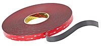 3M 4611 VHB Tape, Dark Gray 1" Wide x 36 Yards Long (Pack of 1)