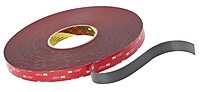 3M 4611 VHB Tape, Dark Gray 1" Wide x 36 Yards Long (Pack of 1)