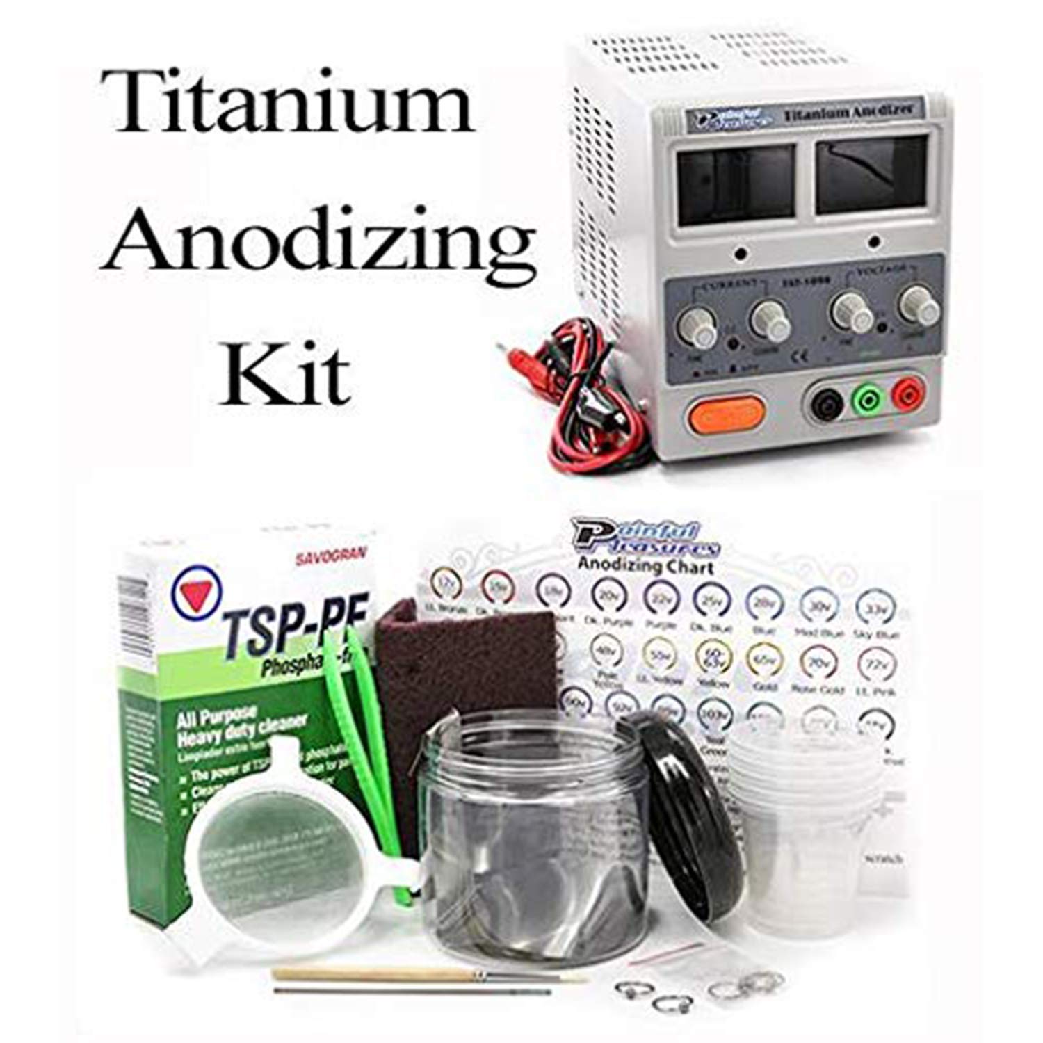 Kit de anodizado de titanio de precisión