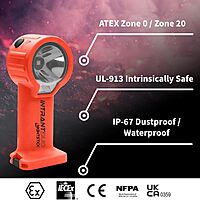 Nightstick INTRANT DUO TURBO Intrinsically Safe Dual-Light Angle Light - 4 AA