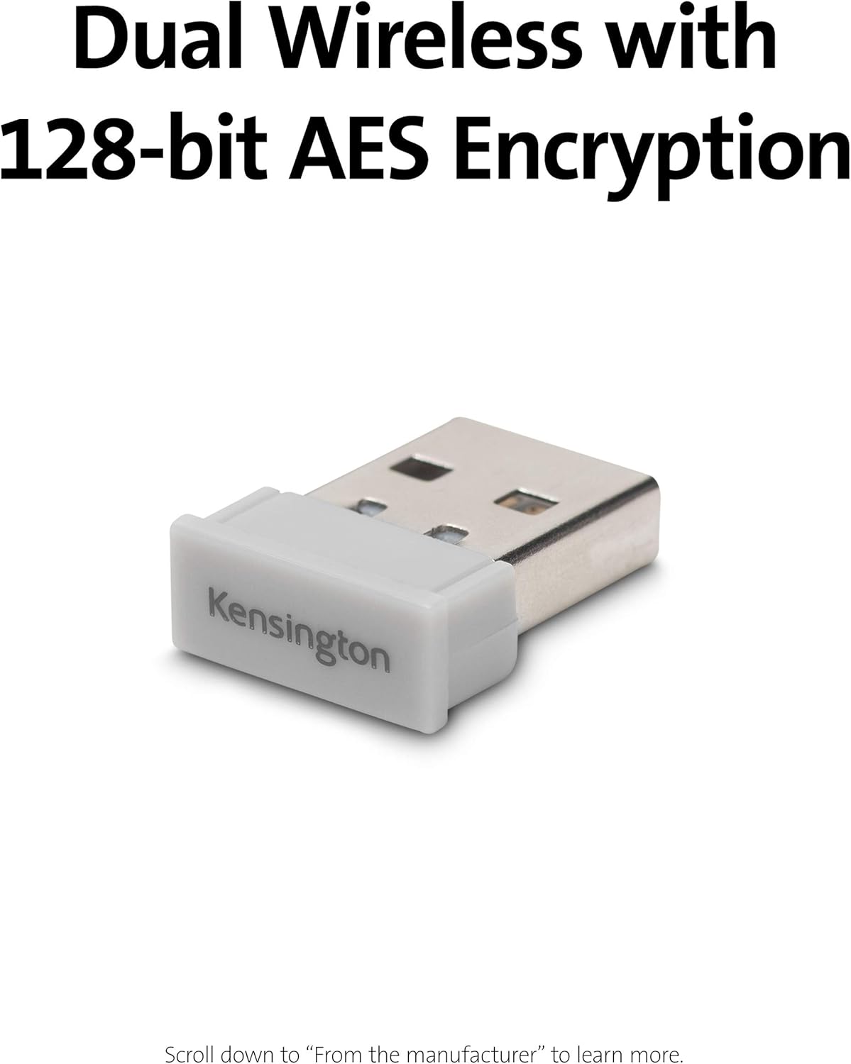 Kensington Pro Fit Ergonomic Wireless Keyboard and Mouse - Grey (K75407US)