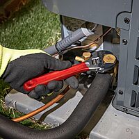 Klein Tools D507-8 Adjustable Wrench, Extra Capacity Jaw Forged Drive Wrench with High Polish Chrome Finish