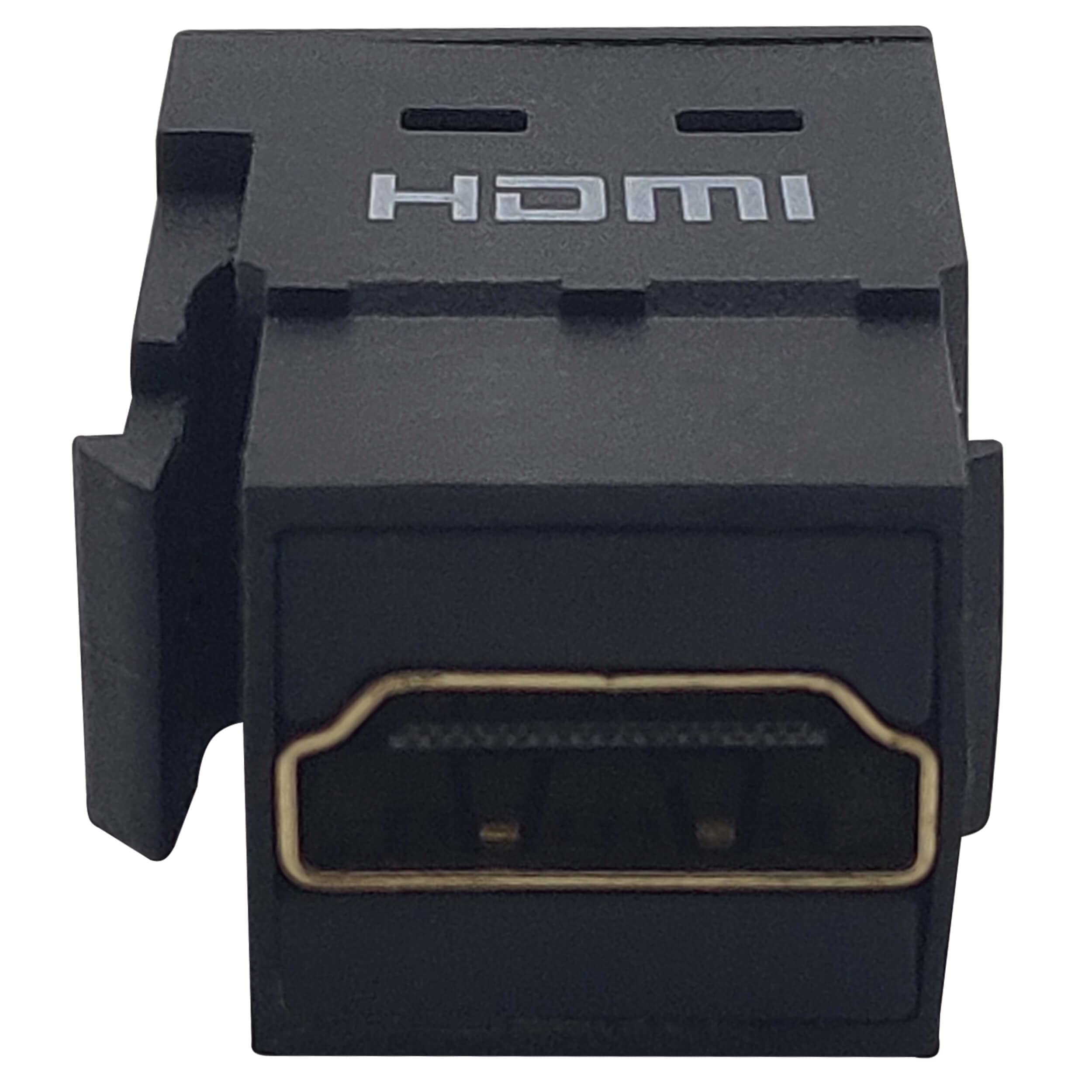 Tripp Lite HDMI Keystone Panel Mount Coupler (F/F), 8k Video @ 60Hz (4:4:4), HDCP 2.2, Black, (P164-000-KPBK8K)