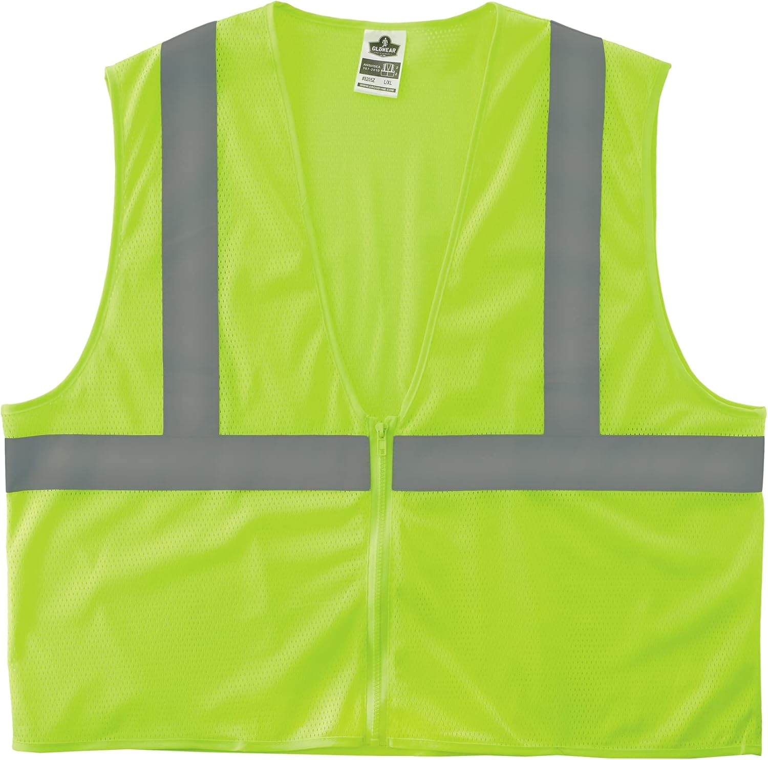 Ergodyne GloWear Safety Vest, Super Econo, Type-R Class 2, XX-Large/3X, Lime, 8205Z