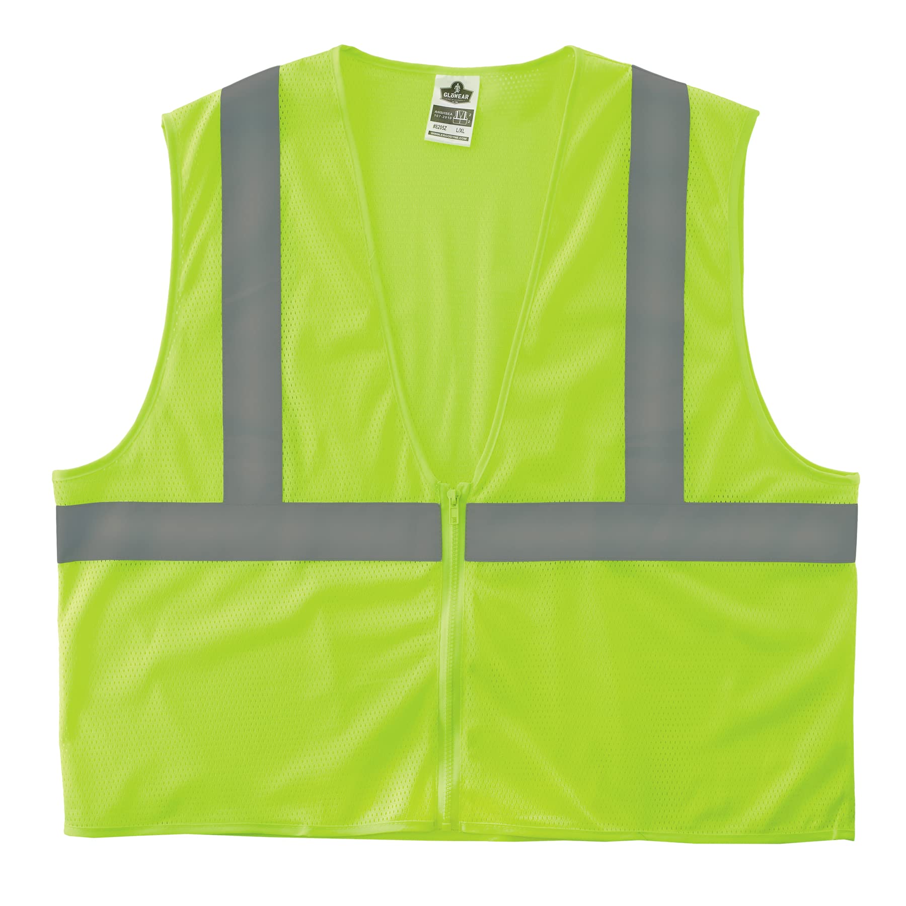 Ergodyne GloWear Safety Vest, Super Econo, Type-R Class 2, XX-Large/3X, Lime, 8205Z